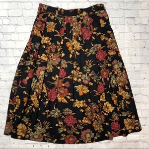 Vintage Worthington Floral Skirt Size 8P